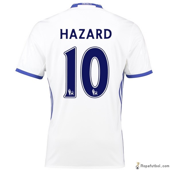 Camiseta Chelsea Replica Tercera Ropa Hazard 2016/17 Blanco